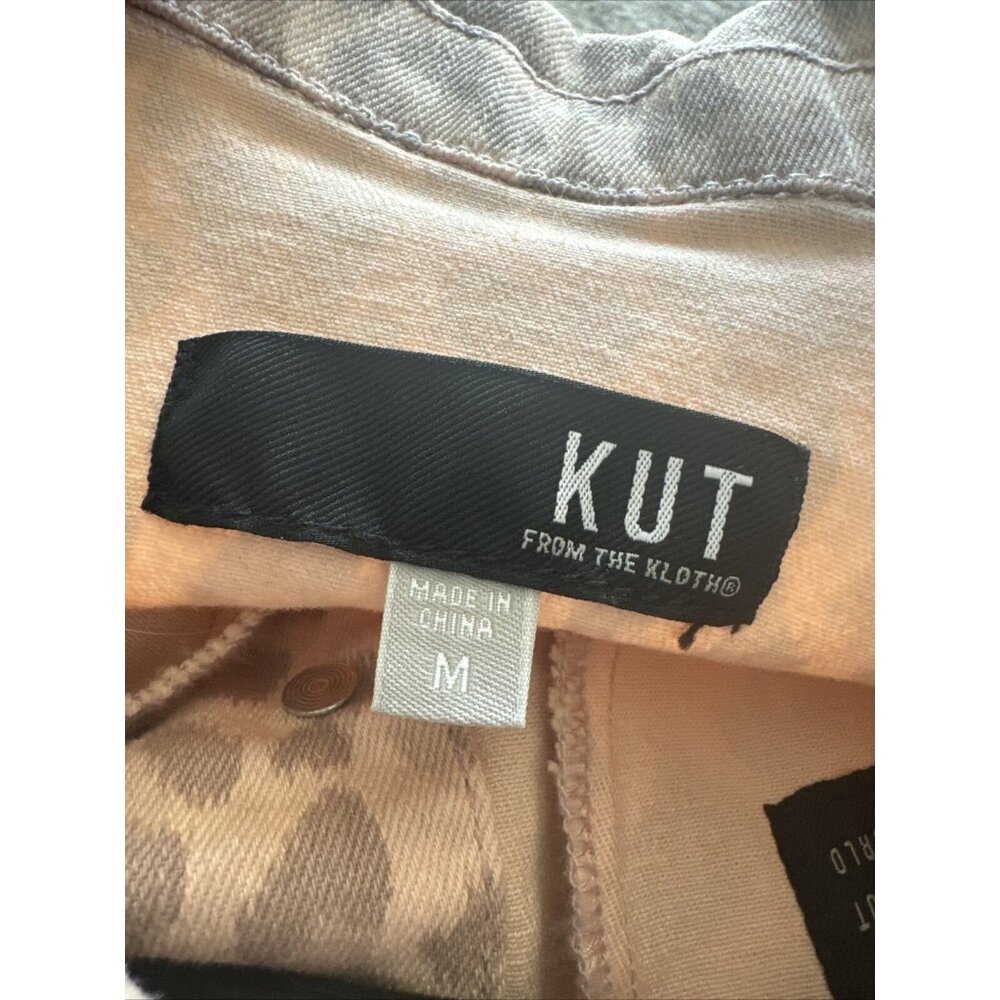 Kut from the Kloth Pink Leopard Jean Jacket - Picture 13 of 16
